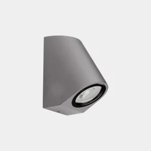 Store Applique d'extérieur Bob Inclined, gris, largeur 7 cm, aluminium Éclairage Extérieur Professionnel