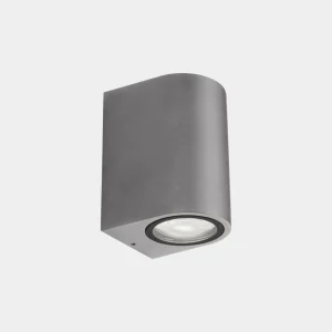 Outlet applique d'extérieur Bob Single, gris, largeur 7 cm, aluminium Éclairage Extérieur Professionnel