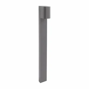 Outlet Borne lumineuse LED standard, gris, hauteur 80 cm, aluminium Éclairage Extérieur Professionnel
