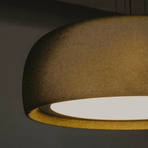 Best Sale Suspension LED Gong, vert, 2.700 K, Ø 61,2 cm, tissu Éclairage De Magasins
