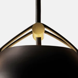 Hot Suspension Napa, Ø 18 cm, noir-or Éclairage De Magasins