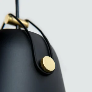Hot Suspension Napa, Ø 18 cm, noir-or Éclairage De Magasins