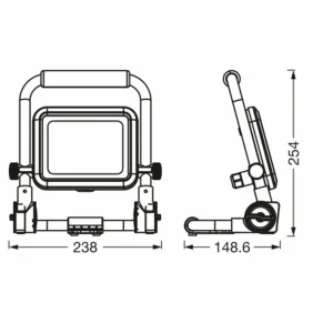 Cheap LED-Worklight Value R-Stand spot LED 20W Éclairage Technique