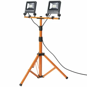Best Worklight Tripod Projecteur de chantier LED 2x30W Éclairage Technique