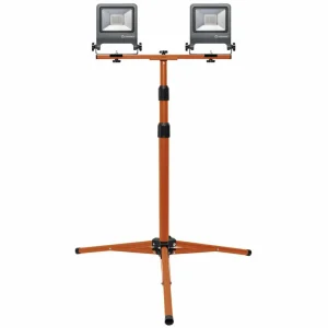 Best Worklight Tripod Projecteur de chantier LED 2x30W Éclairage Technique