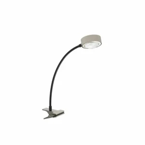 Outlet Lampe à poser Powerlens Flex, pince, couleur titane Éclairage De Bureau