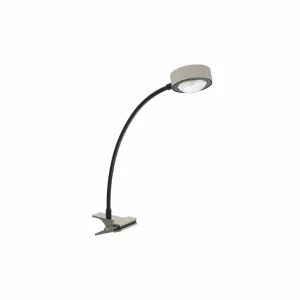 Outlet Lampe à poser Powerlens Flex, pince, couleur titane Éclairage De Bureau
