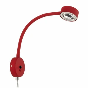 Store applique murale Jyla, rouge/blanc, lentille, 4200K, GX53, bras Éclairage De Bureau