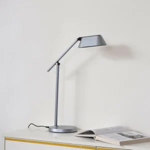 Best Sale lampe de table LED Thies, gris, ABS, hauteur 78cm, intensité variable Éclairage De Bureau
