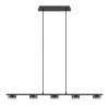Best suspension Kaylou, 5 lampes, noir, aluminium Éclairage De Bureau