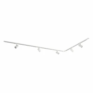 Store Système complet de rails Linaro, à 5 lampes, blanc Éclairage De Bureau