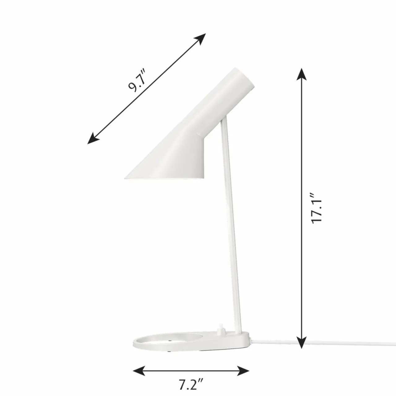 louis_poulsen_aj_mini_lampe__poser_blanc_1.webp Flash Sale AJ Mini lampe à poser, blanc Éclairage De Bureau