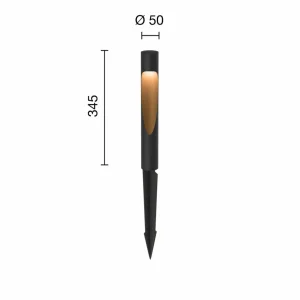 Best Sale Flindt, 35cm, piquet de terre/connecteur, 840, noir Éclairage Extérieur Professionnel