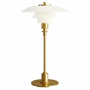 Clearance PH 2/1 lampe à poser laiton-blanc Éclairage De Bureau
