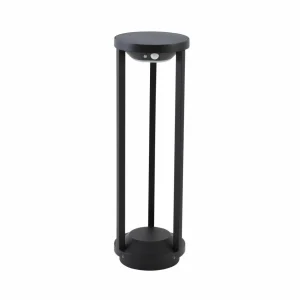 Best Borne lumineuse LED Evelis, noir, aluminium, capteur Éclairage Extérieur Professionnel