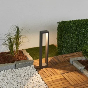 Sale Borne lumineuse LED Jupp, gris graphite, aluminium, 60 cm Éclairage Extérieur Professionnel