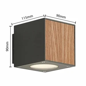 Discount Cimala applique LED en cube 11,5 cm Éclairage Extérieur Professionnel
