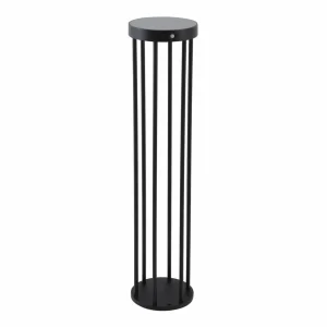 Best Lampe d'allée solaire à LED Nilea, Ø 16 cm, noir, capteur Éclairage Extérieur Professionnel