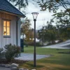 Store luminaire d'extérieur LED Elario, 222 cm, noir, aluminium Éclairage Extérieur Professionnel