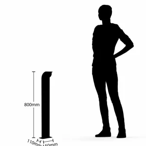 Best Tinna borne lumineuse LED, 80 cm Éclairage Extérieur Professionnel