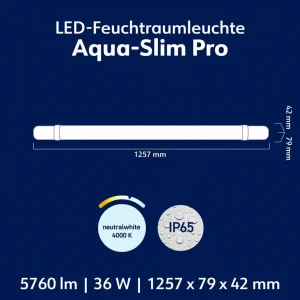 Cheap Luminaire à vasque LED Aquaslim, longueur 127 cm, IP65, plastique Éclairage Technique