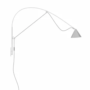 Best Sale applique murale LED AYNO L, gris/gris, 4.000 K, 130 cm Éclairage De Bureau