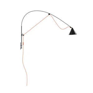 Cheap applique murale LED AYNO L, noir/orange, 4.000 K 130 cm Éclairage De Bureau