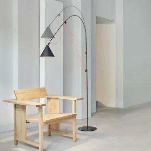 Discount AYNO L lampadaire noir/orange 4 000 K Éclairage De Bureau