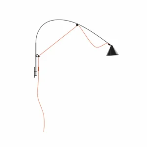 New AYNO wall L applique noire/orange 930 Éclairage De Bureau