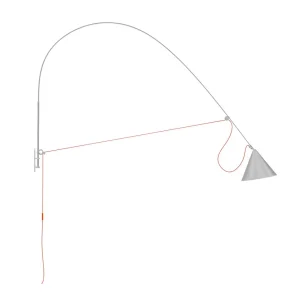 Store AYNO wall XL applique grise/orange 927 Éclairage De Bureau