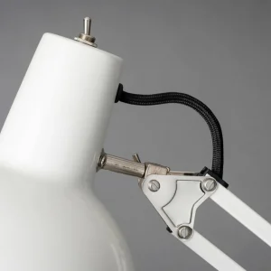 Best lampe à poser à ressort et pince, blanche Éclairage De Bureau
