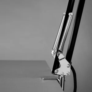 Discount lampe à poser à ressort et pince, noire Éclairage De Bureau