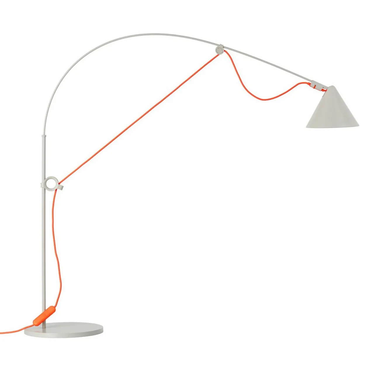 Best lampe de table LED AYNO S, gris/orange, 3.000 K, 76 cm Éclairage De Bureau