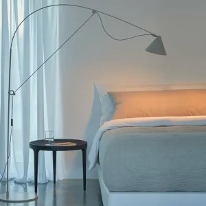 Outlet Lampe sur pied LED AYNO L, gris/gris, 3.000 K, 166 cm Éclairage De Bureau