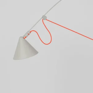 Cheap Lampe sur pied LED AYNO L, gris/orange, 4.000 K, 166 cm Éclairage De Bureau