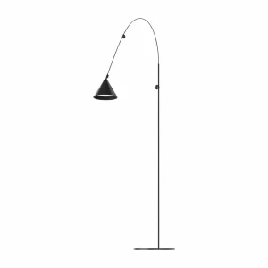 Best Sale Lampe sur pied LED AYNO L, noir/noir 4.000 K 166 cm Éclairage De Bureau