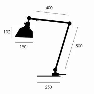 Best Sale modular TYP 551 lampe blanche 70 cm Éclairage De Bureau