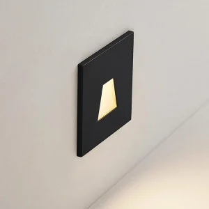 Store lampe encastrable LED Wall 68R IP44 SQ, noir, CCT Éclairage Extérieur Professionnel
