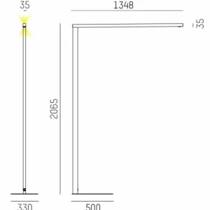 New Lens Short Double F capteur blanc Éclairage De Bureau
