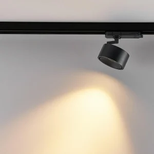 Store Projecteur LED triphasé sur rail Magis, noir, 827 Éclairage De Magasins