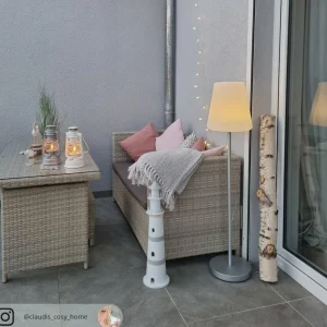 Outlet Lola Slim 120 lampadaire solaire gris Éclairage Extérieur Professionnel