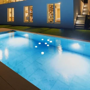 Outlet Papaya LED piscine batterie IP68 RGBW Éclairage Extérieur Professionnel