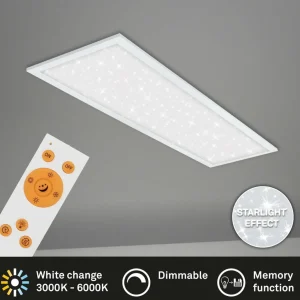 Best Panneau ciel étoilé LED Pallas CCT, 100 x 25 cm Éclairage De Magasins