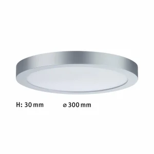 Best Abia panneau LED 30 cm 2 700 K chromé mat Éclairage De Magasins