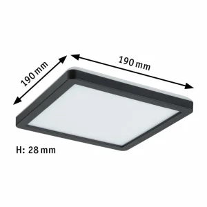 Best Atria Shine Panneau on/off black 840 19x19 Éclairage De Magasins