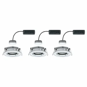 Best Nova Plus lot de 3 spots LED rond chromé Éclairage De Magasins