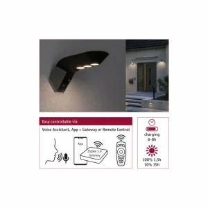 Store Soley applique solaire ZigBee anthracite Éclairage Extérieur Professionnel