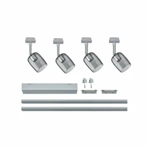 Store URail Blossom kit base chrome, verre fumé Éclairage De Bureau