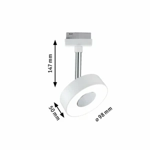 Store URail Circle spot LED rond en blanc Éclairage De Bureau