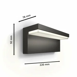 Best Applique d'extérieur LED Bustan UE, 2 700 K Éclairage Extérieur Professionnel